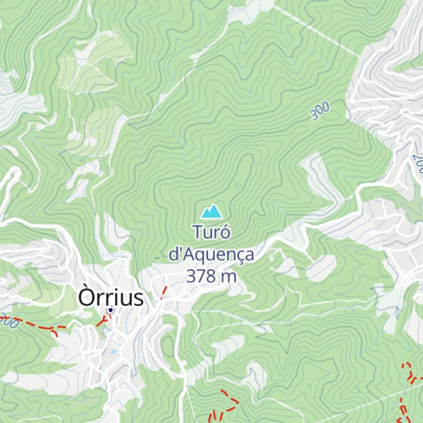 Map of Turó d'Aquença