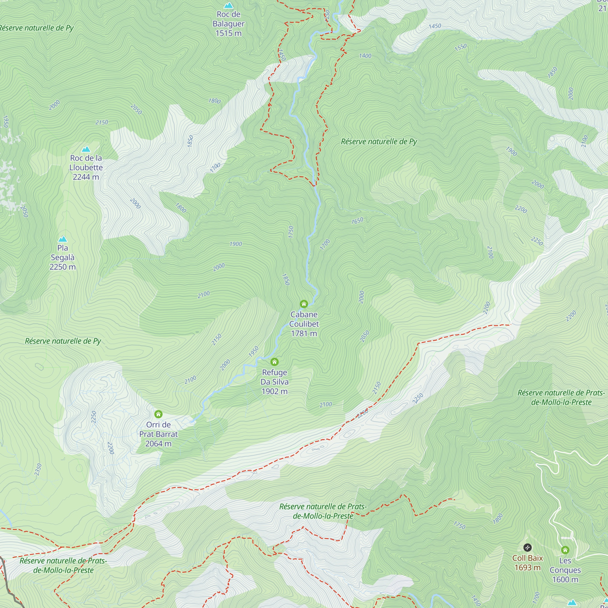 Cabane Coulibet map