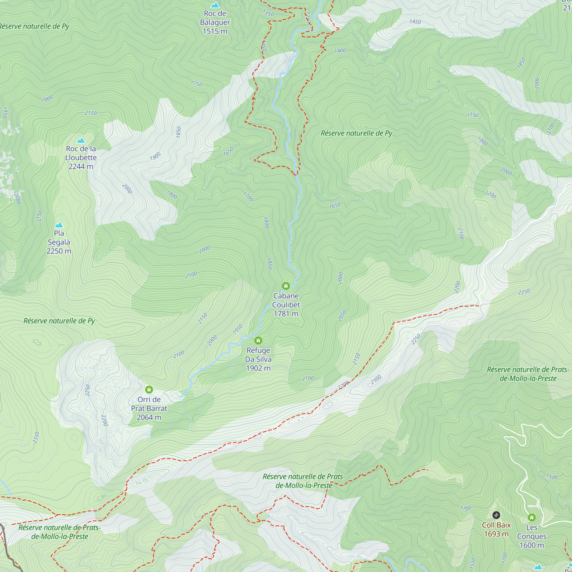 Cabane Coulibet map