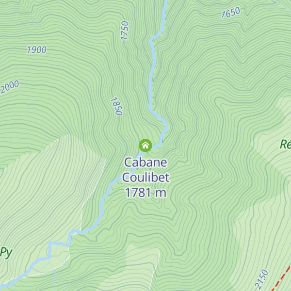 Map of Cabane Coulibet