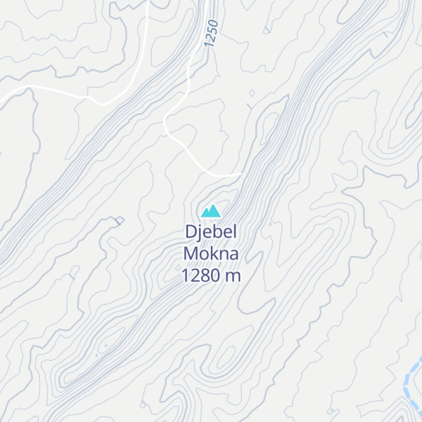 Map of Djebel Mokna