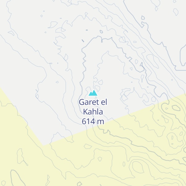 Map of Garet el Kahla