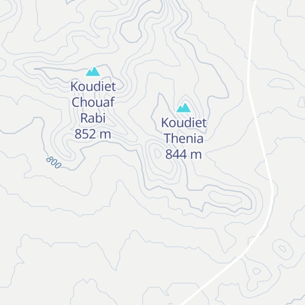 Map of Koudiet Bouaiche