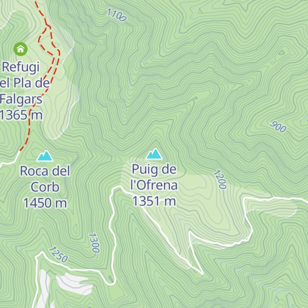 Map of Puig de l'Ofrena