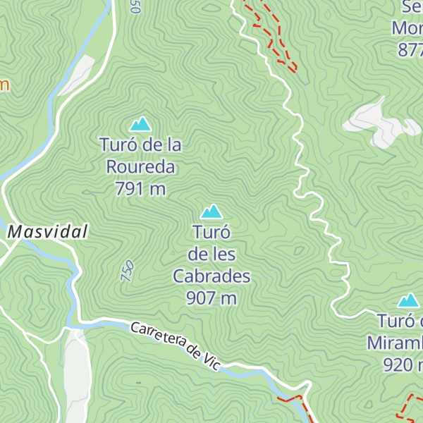 Map of Turó de les Cabrades