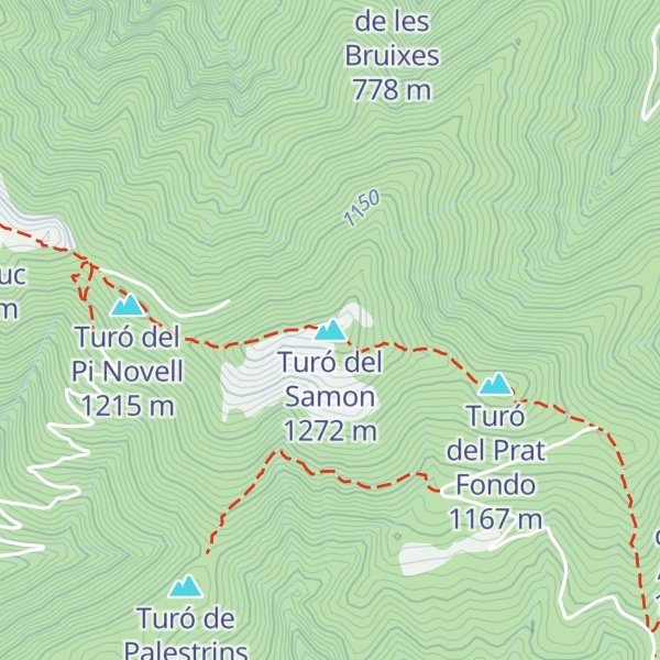 Map of Turó del Samon