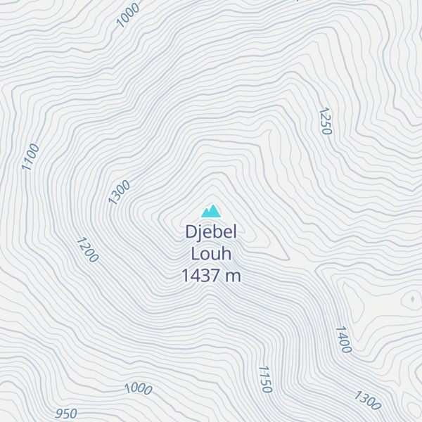 Map of Djebel Louh