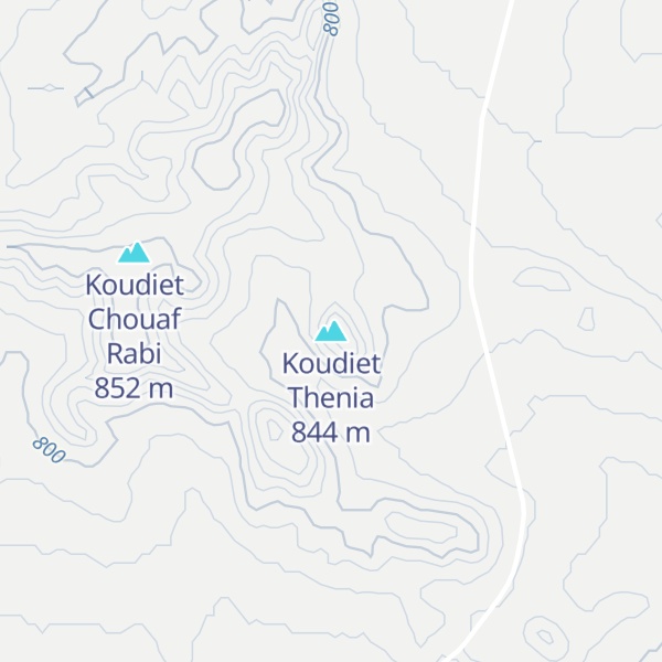 Map of Koudiet Thenia