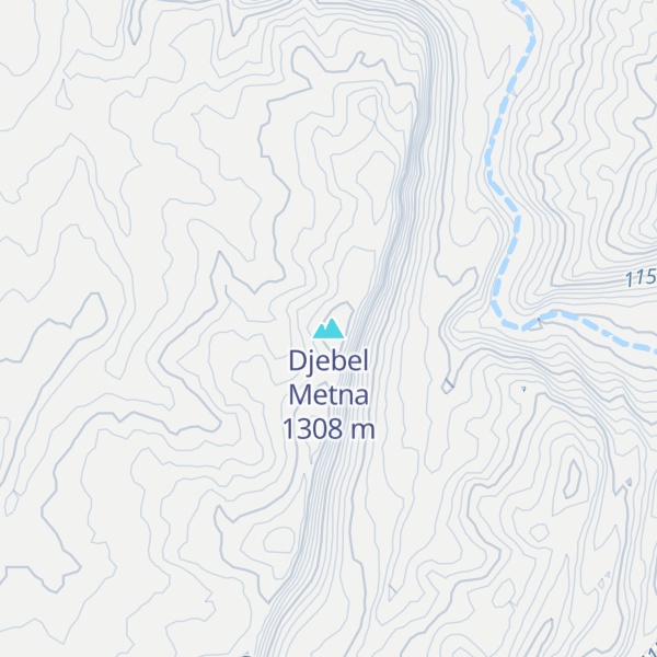 Map of Djebel Metna