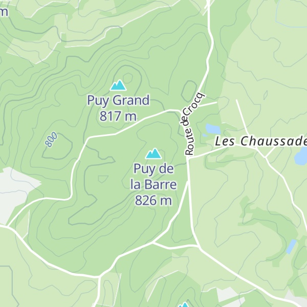 Map of Puy de la Barre