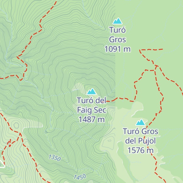 Map of Turó del Faig Sec