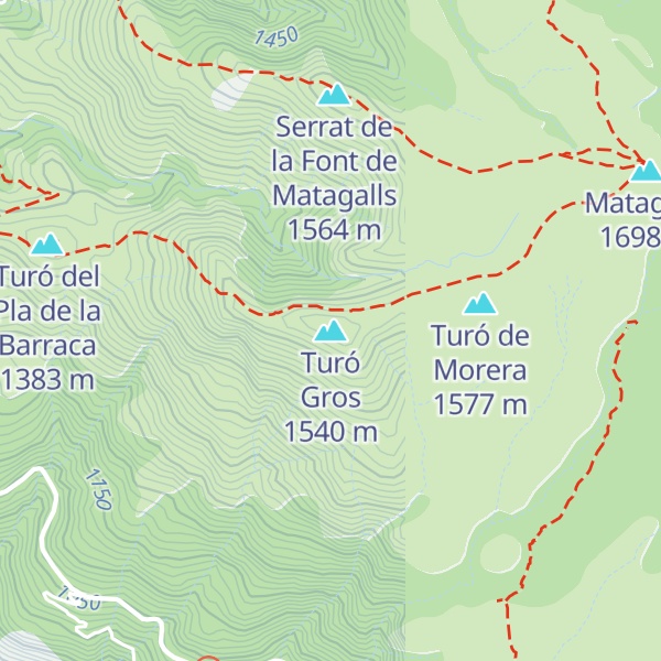 Map of Turó Gros