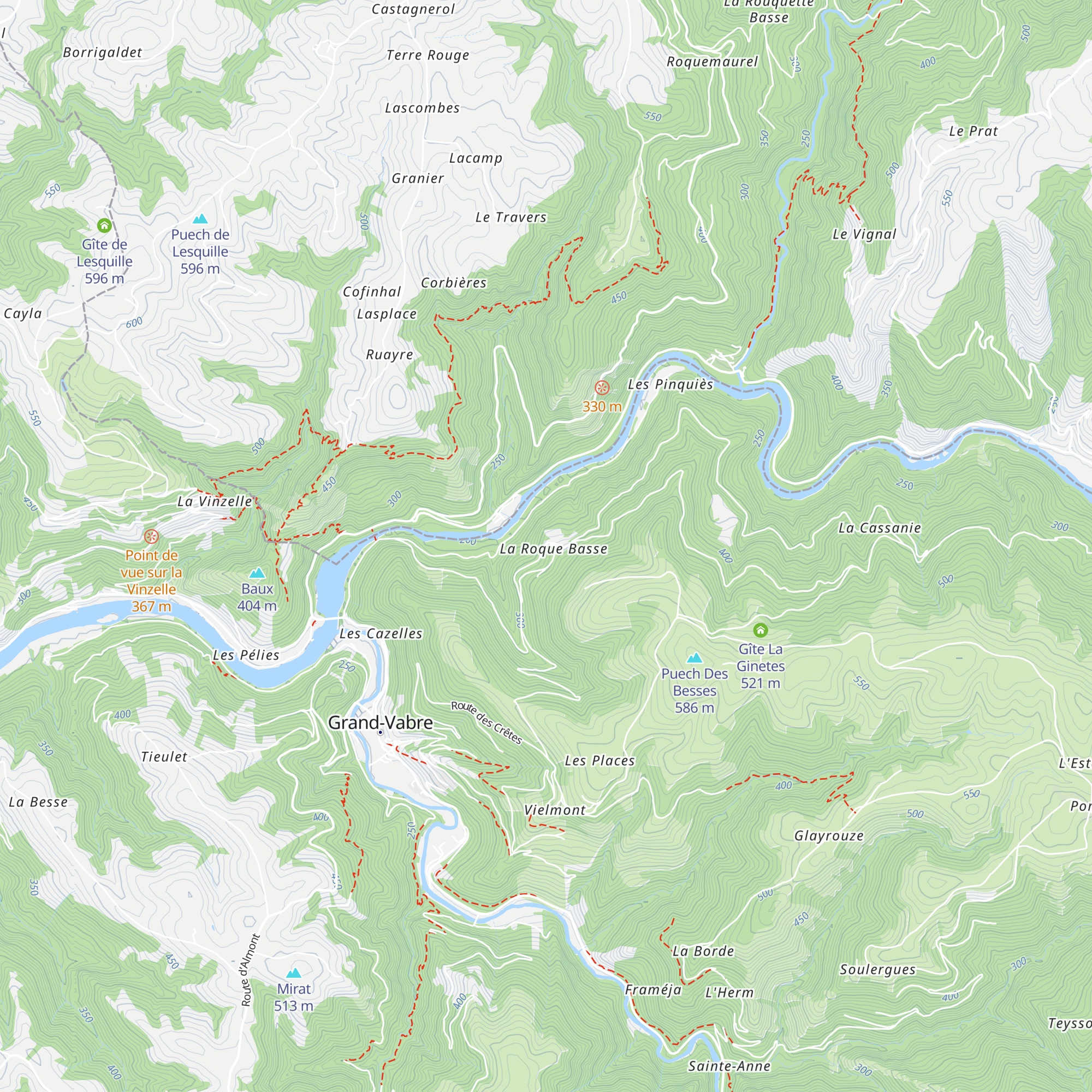 Gîte le Chêne Vert map