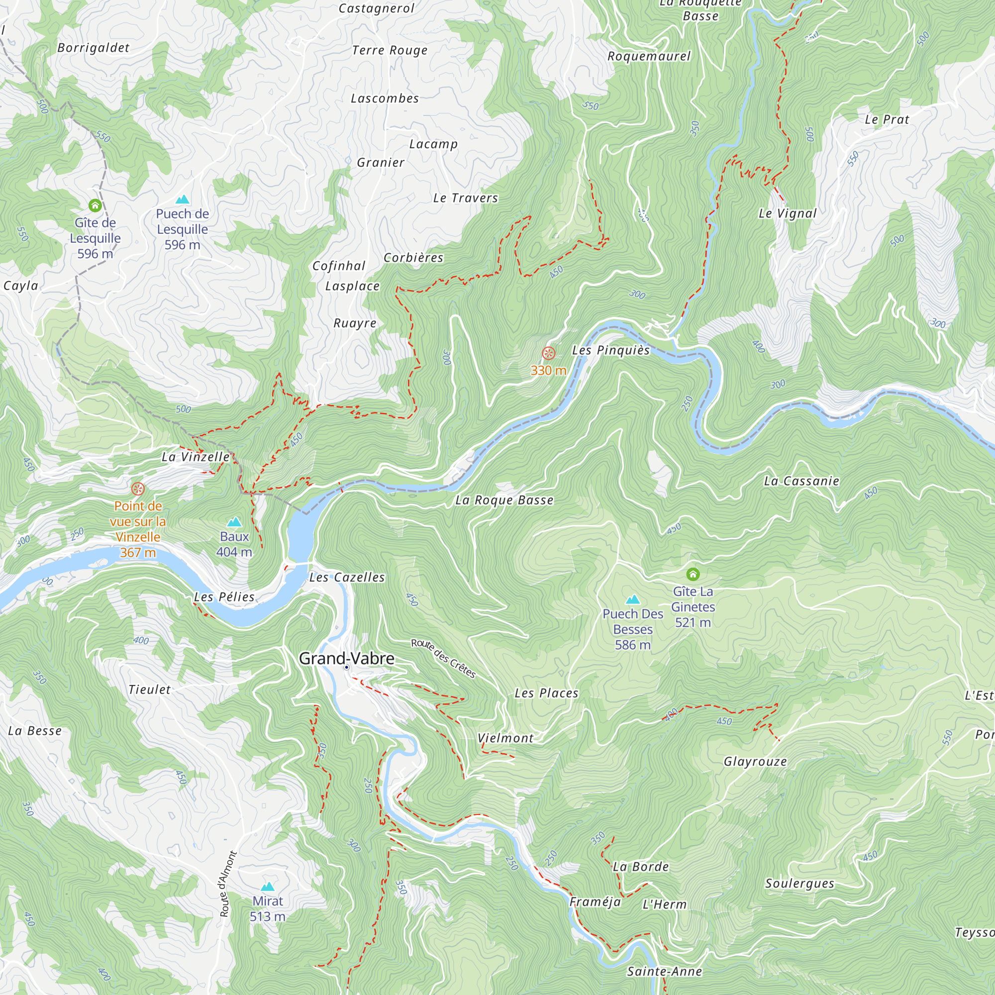 Gîte le Chêne Vert map