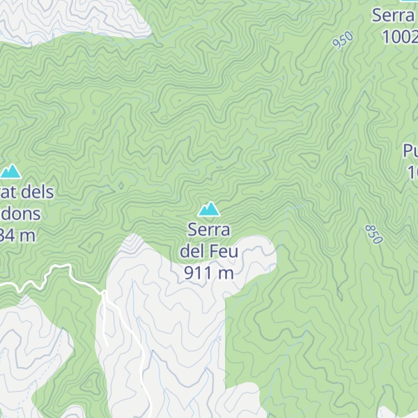 Map of Serra del Feu