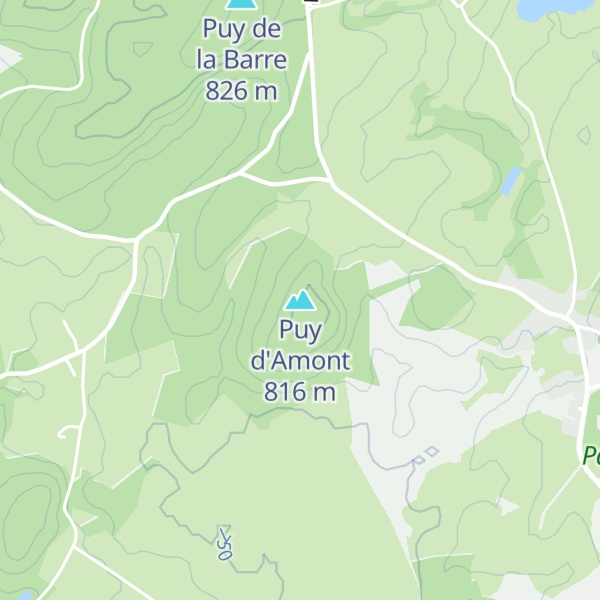 Map of Puy d'Amont