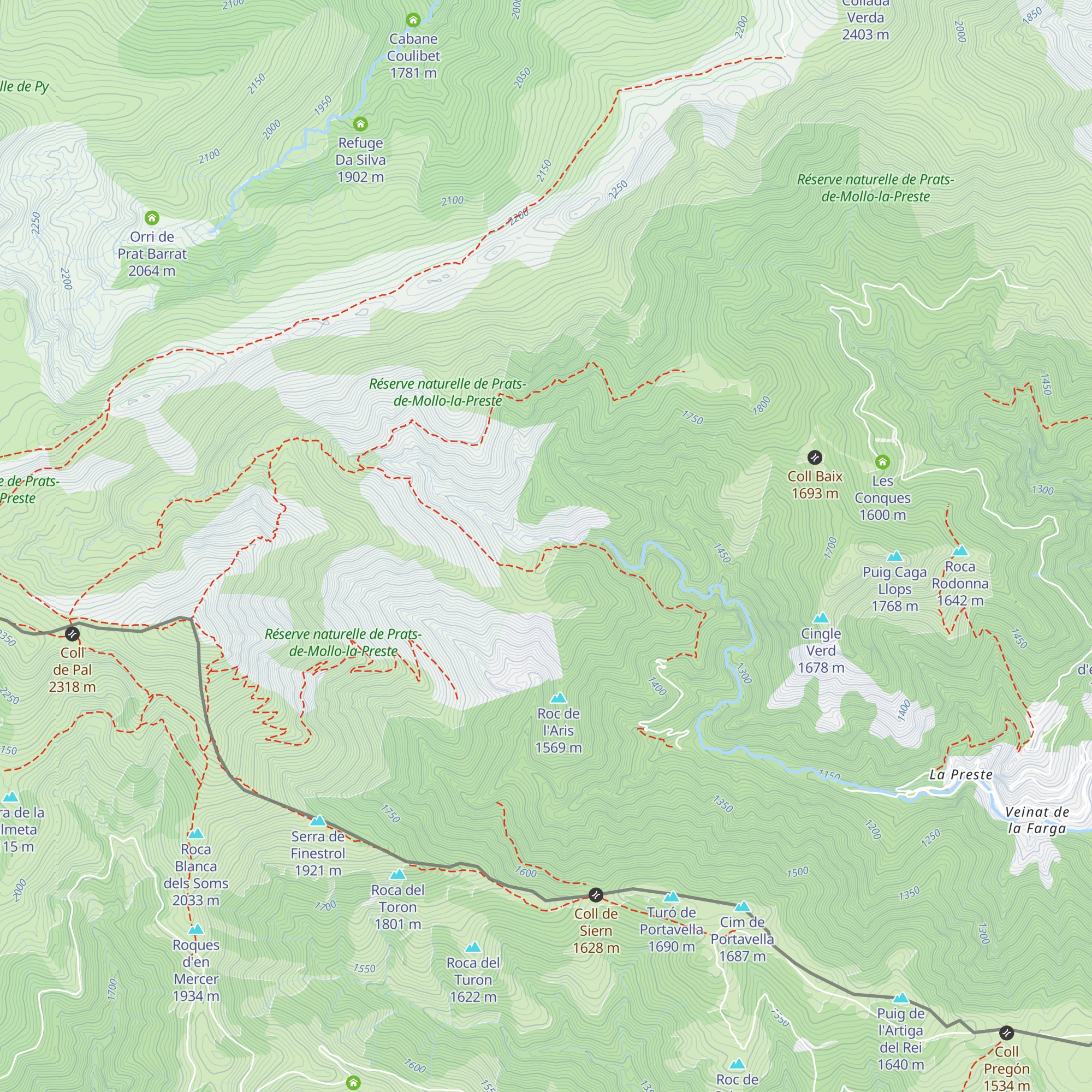Cabane de l'Ouillat map