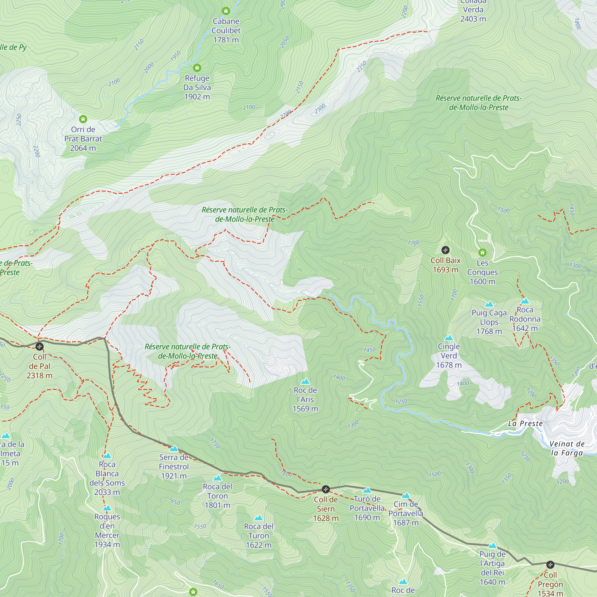 Cabane de l'Ouillat map