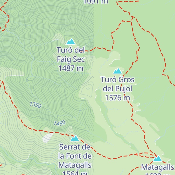Map of Turó del Mig