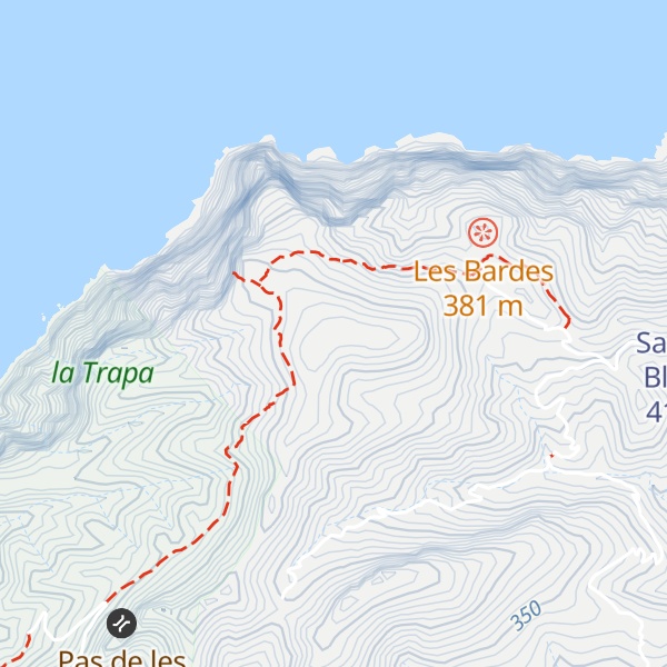 Map of Puig de ses Basses