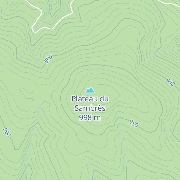 Map of Plateau du Sambrès