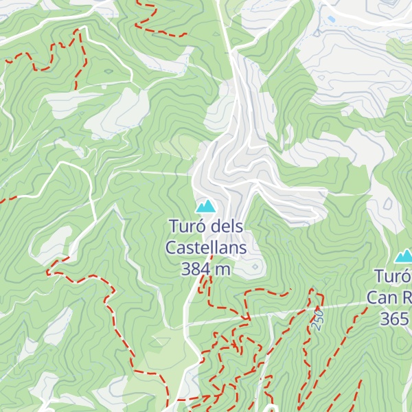 Map of Turó dels Castellans
