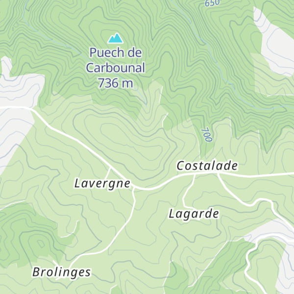 Map of Montagne de Lavergne