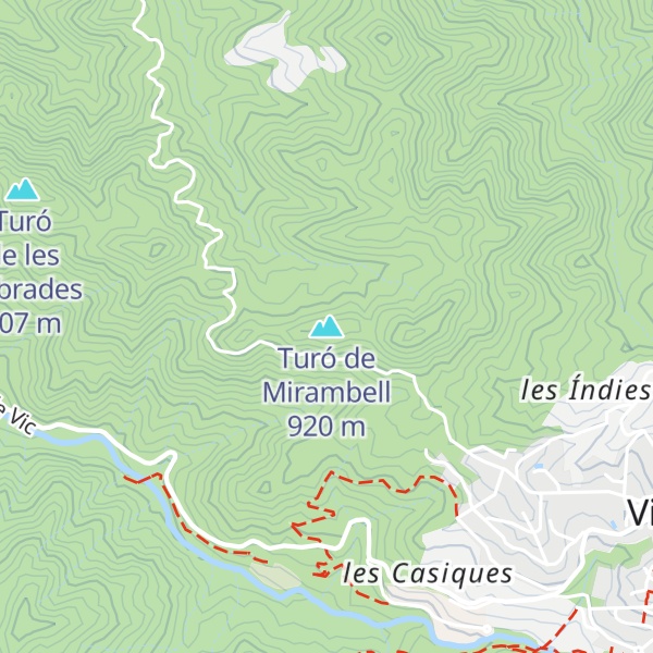 Map of Turó de Mirambell