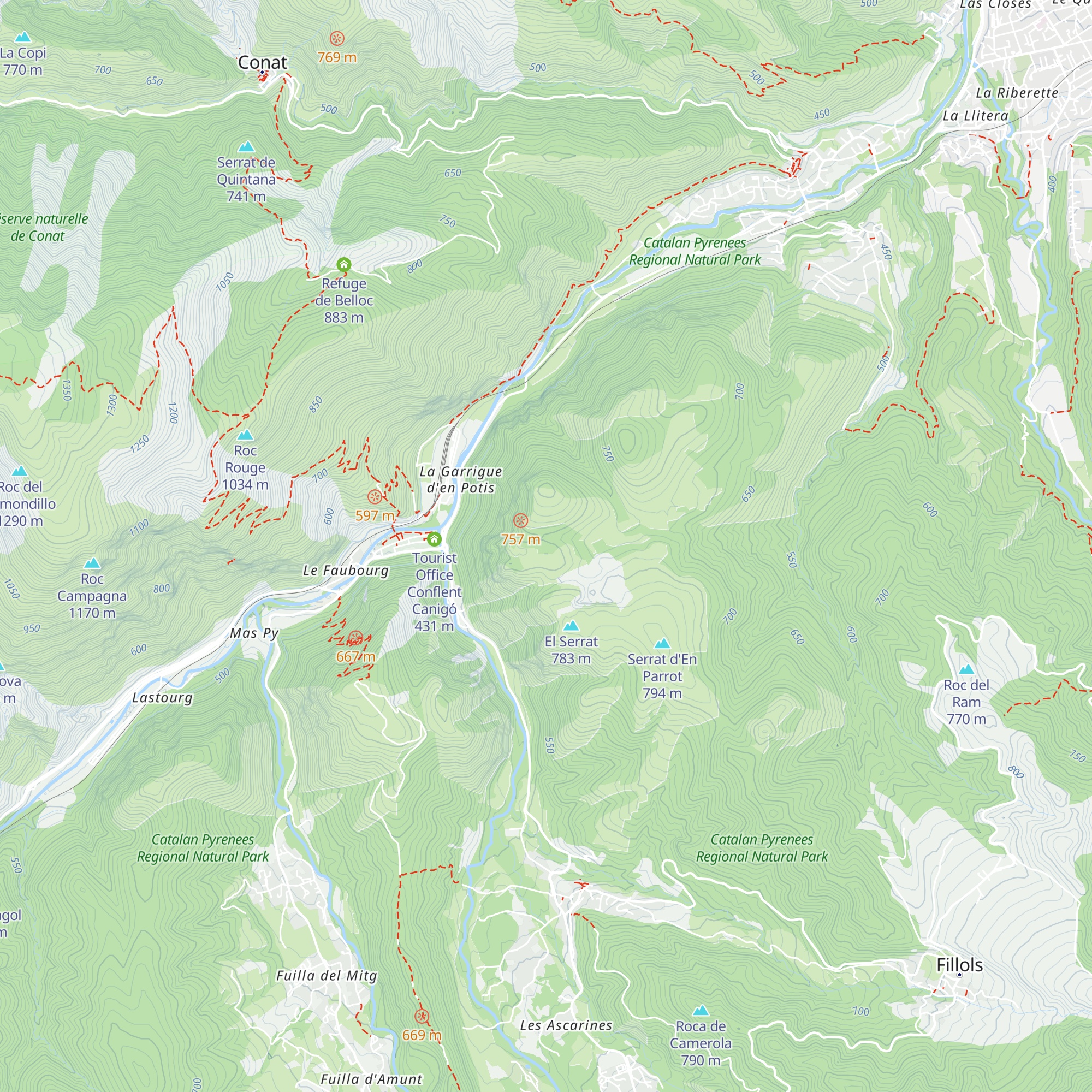 Cabane d'En Bullas map