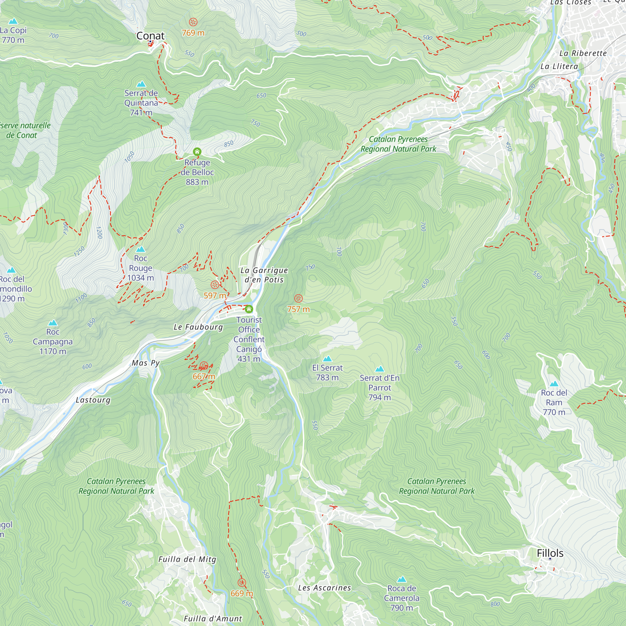 Cabane d'En Bullas map