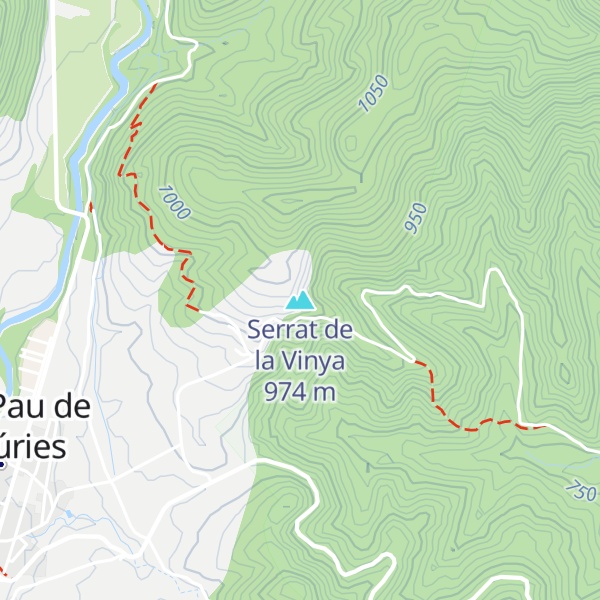 Map of Serrat de la Vinya