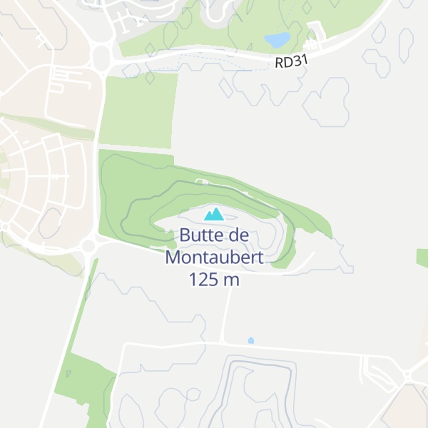Map of Butte de Montaubert