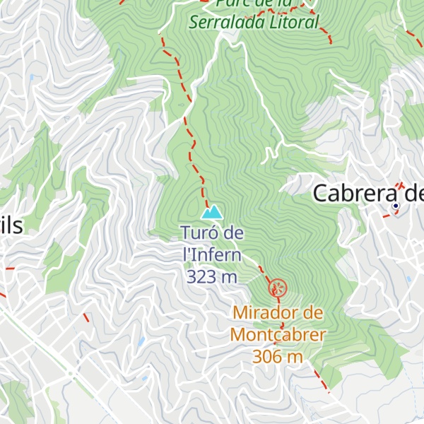 Map of Turó de l'Infern