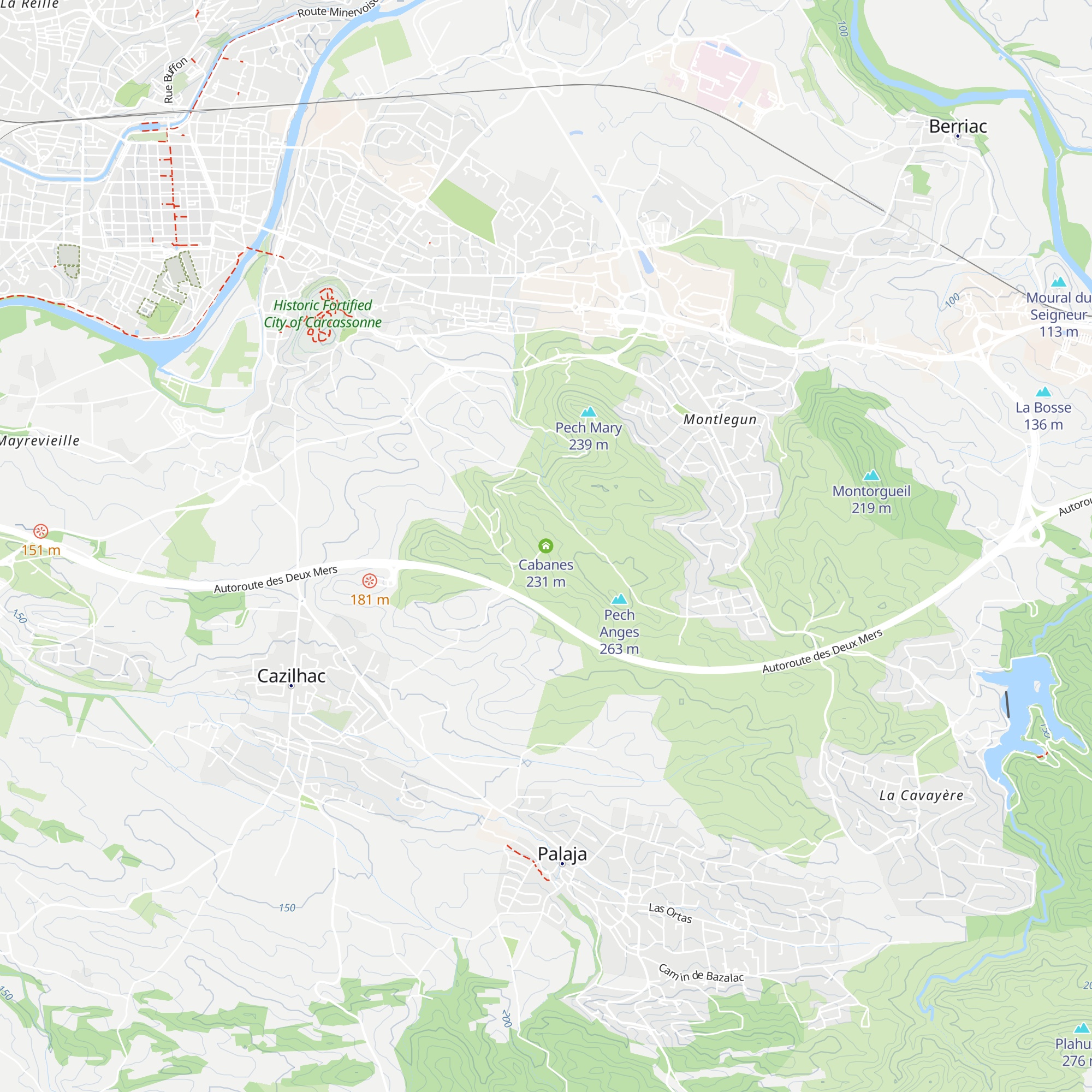 Cabanes map