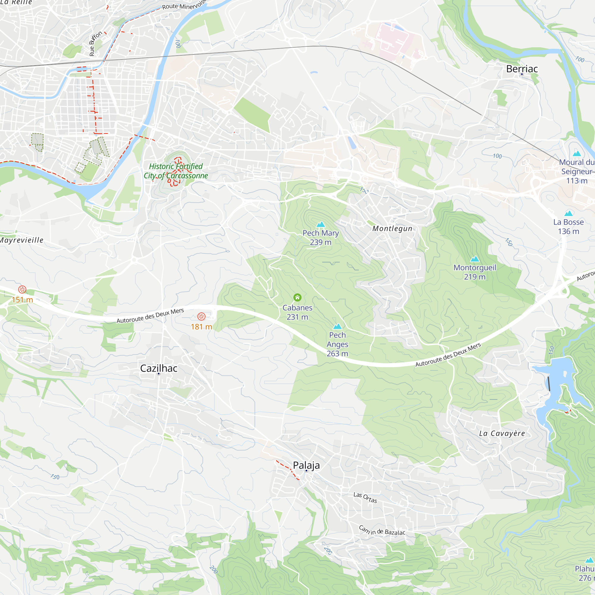 Cabanes map