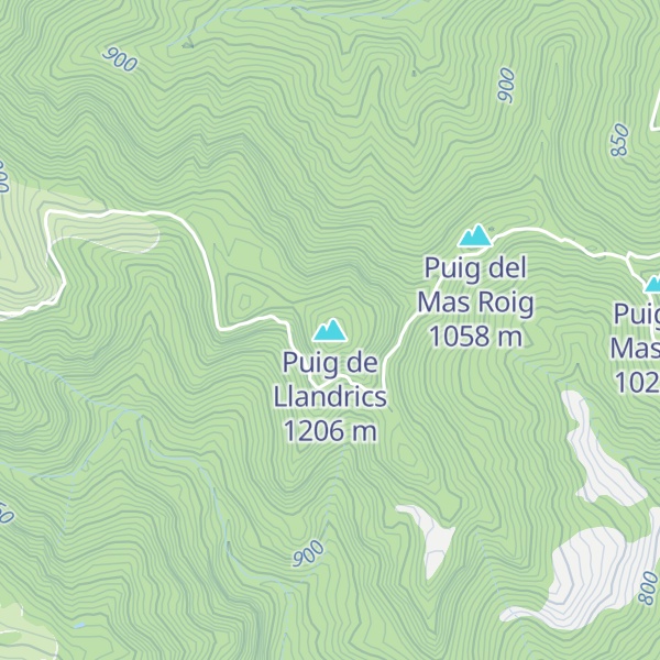 Map of Puig de Llandrics