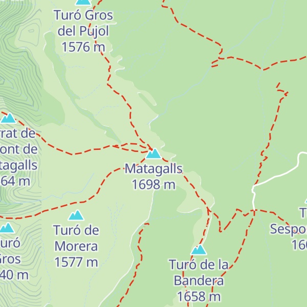 Map of Matagalls