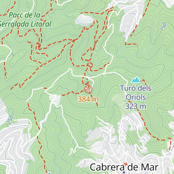 Map of Turó de Burriac