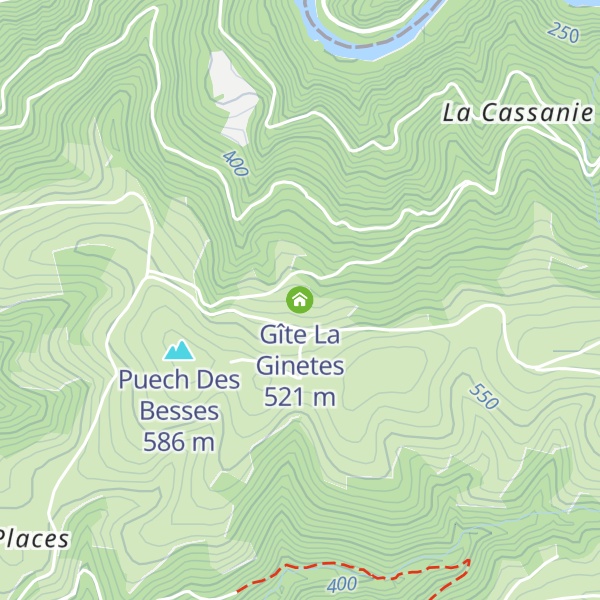 Map of Gîte La Ginetes