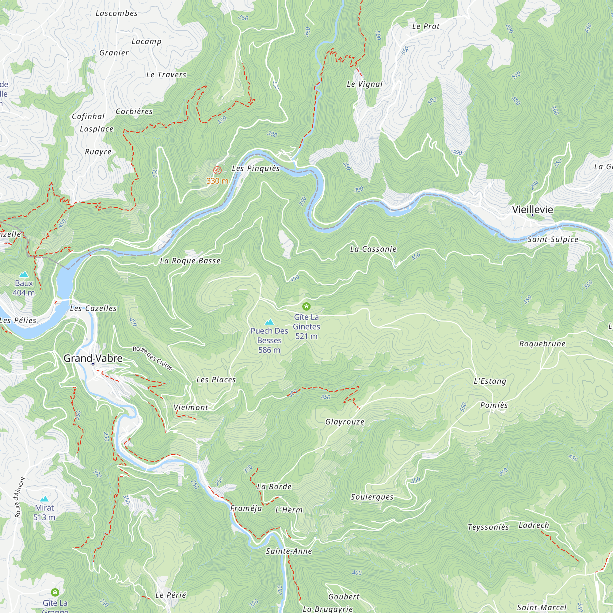 Gîte La Ginetes map