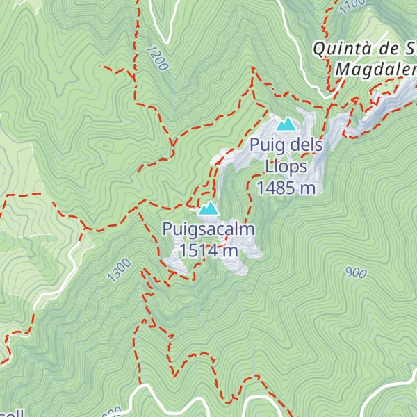 Map of Puigsacalm
