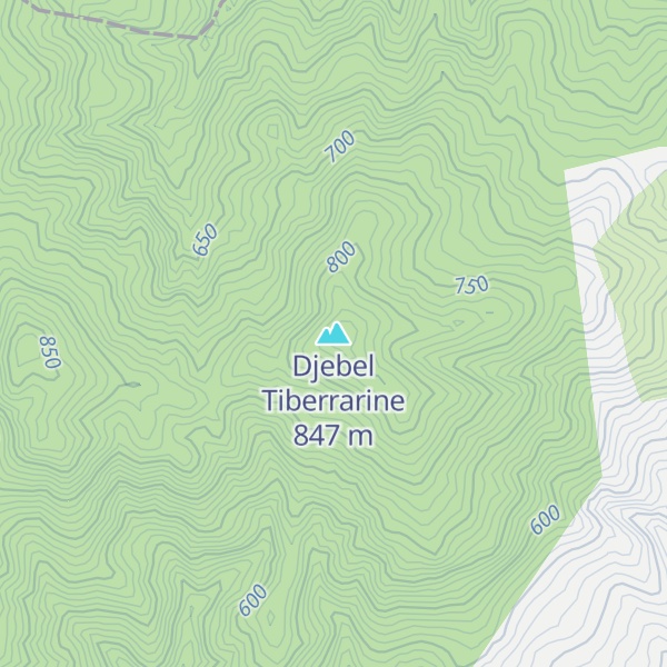Map of Djebel Tiberrarine