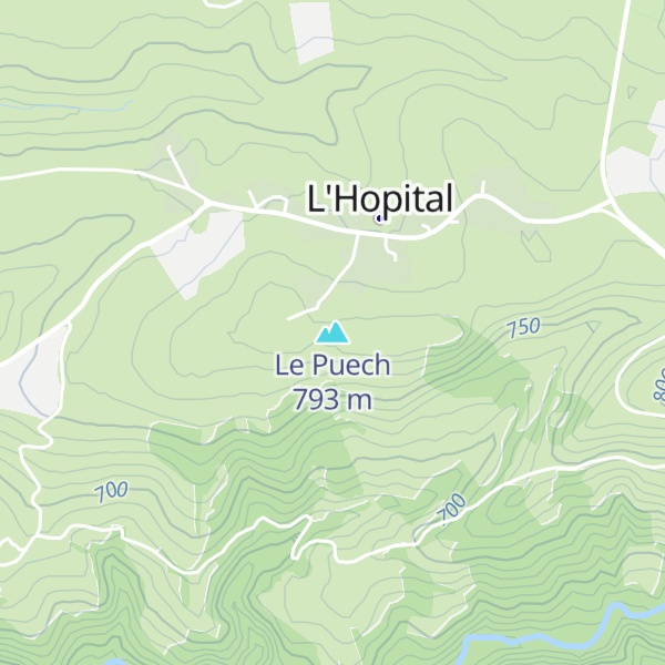 Map of Le Puech