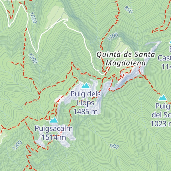 Map of Puig dels Llops