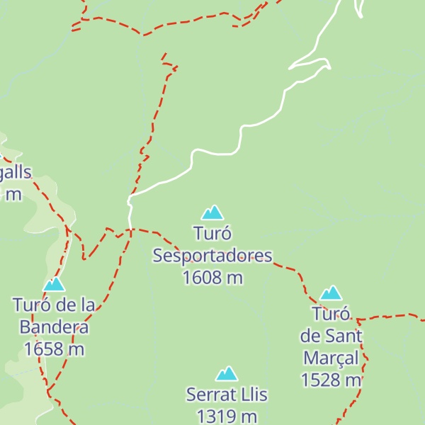 Map of Turó Sesportadores