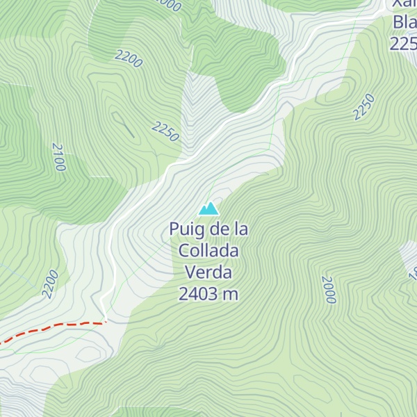Map of Puig de la Collada Verda