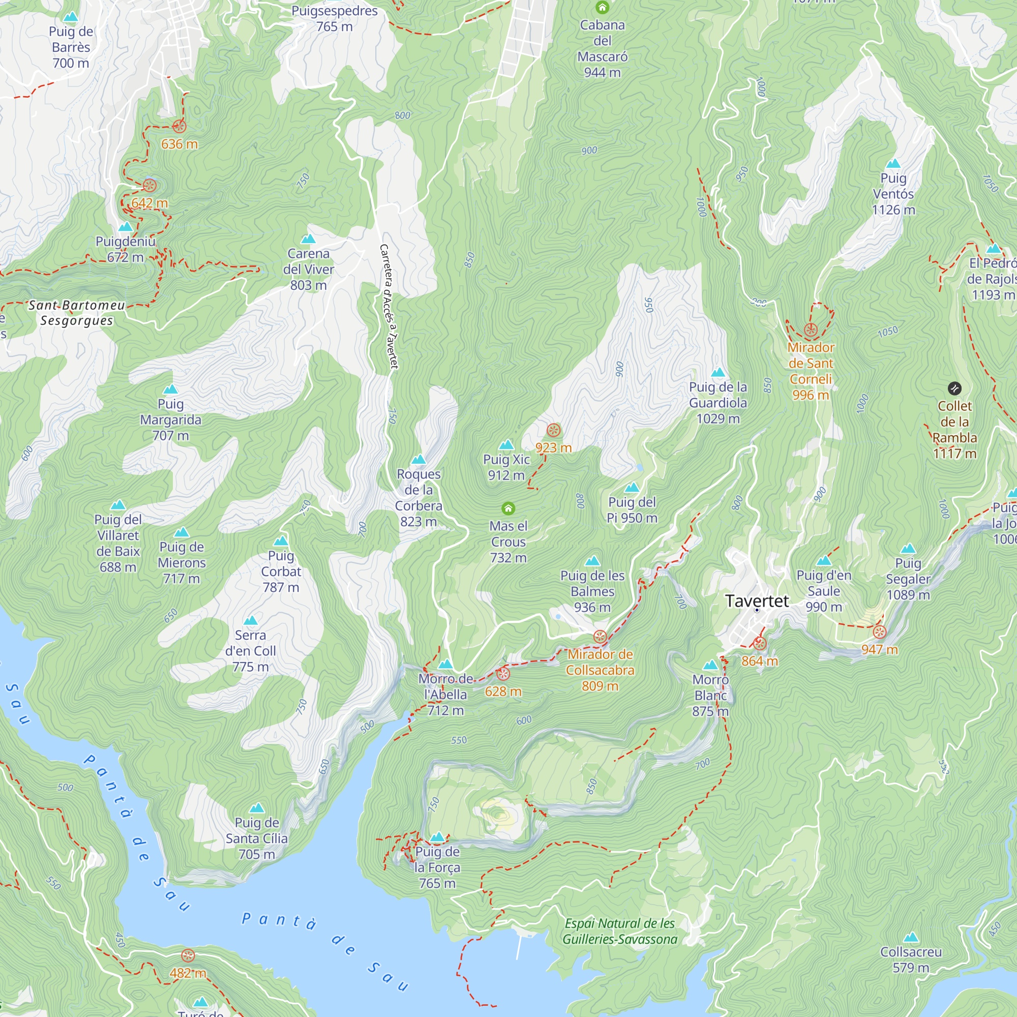 Mas el Crous map