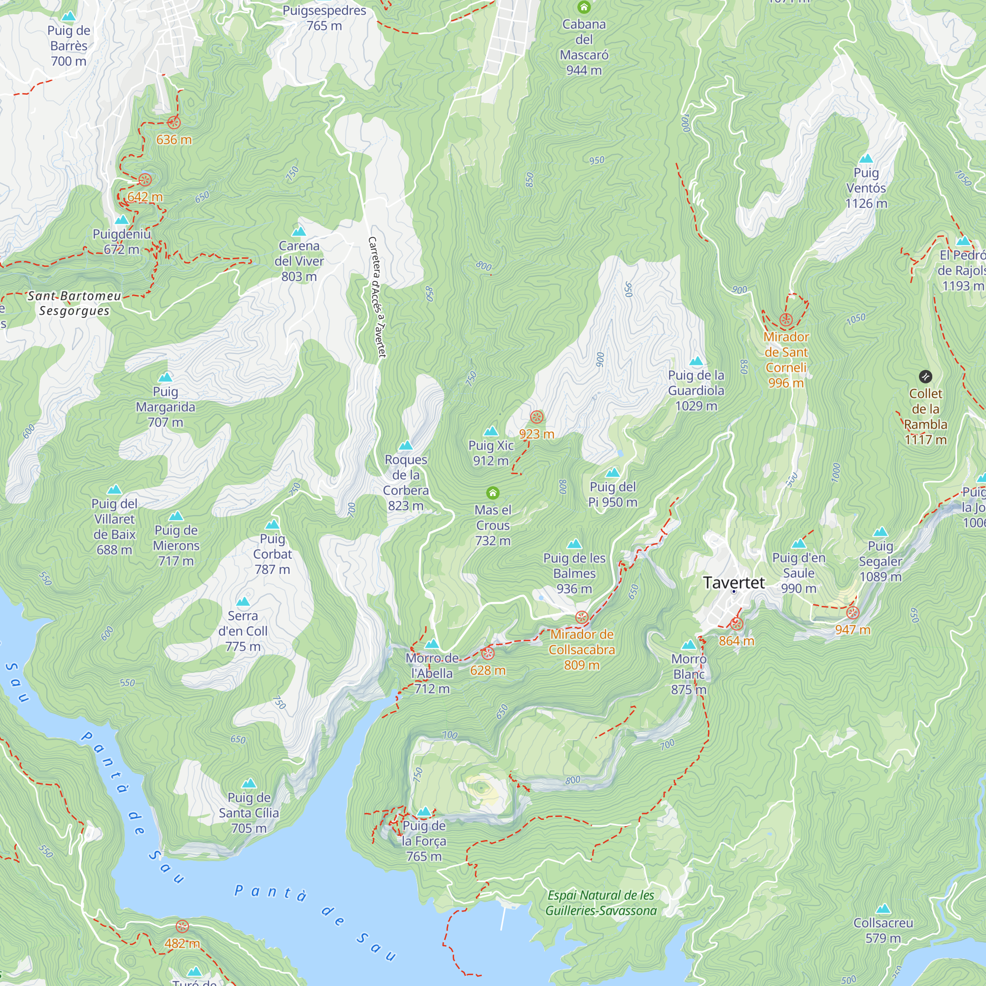 Mas el Crous map