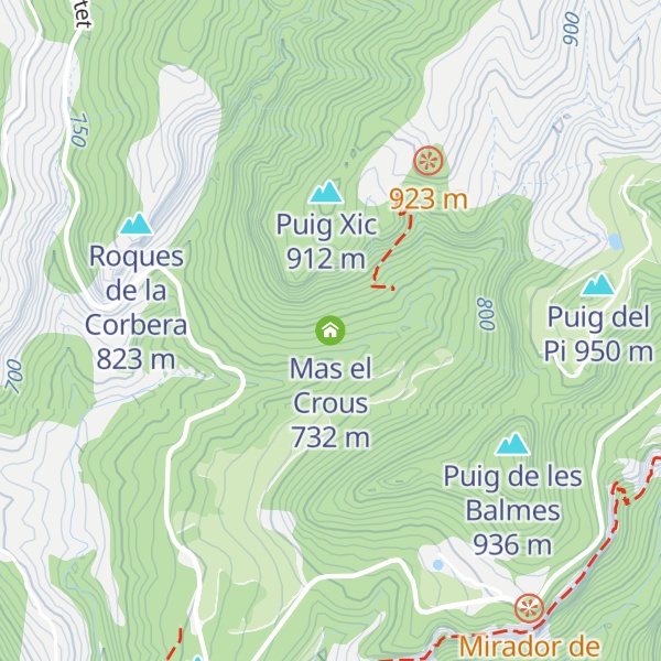Map of Mas el Crous