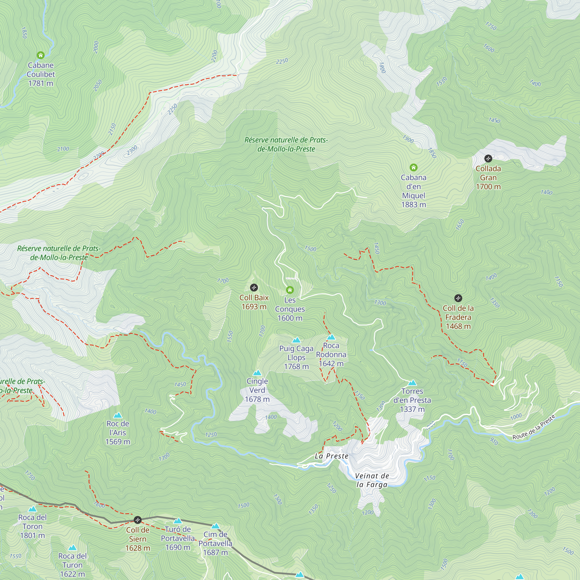 Les Conques map